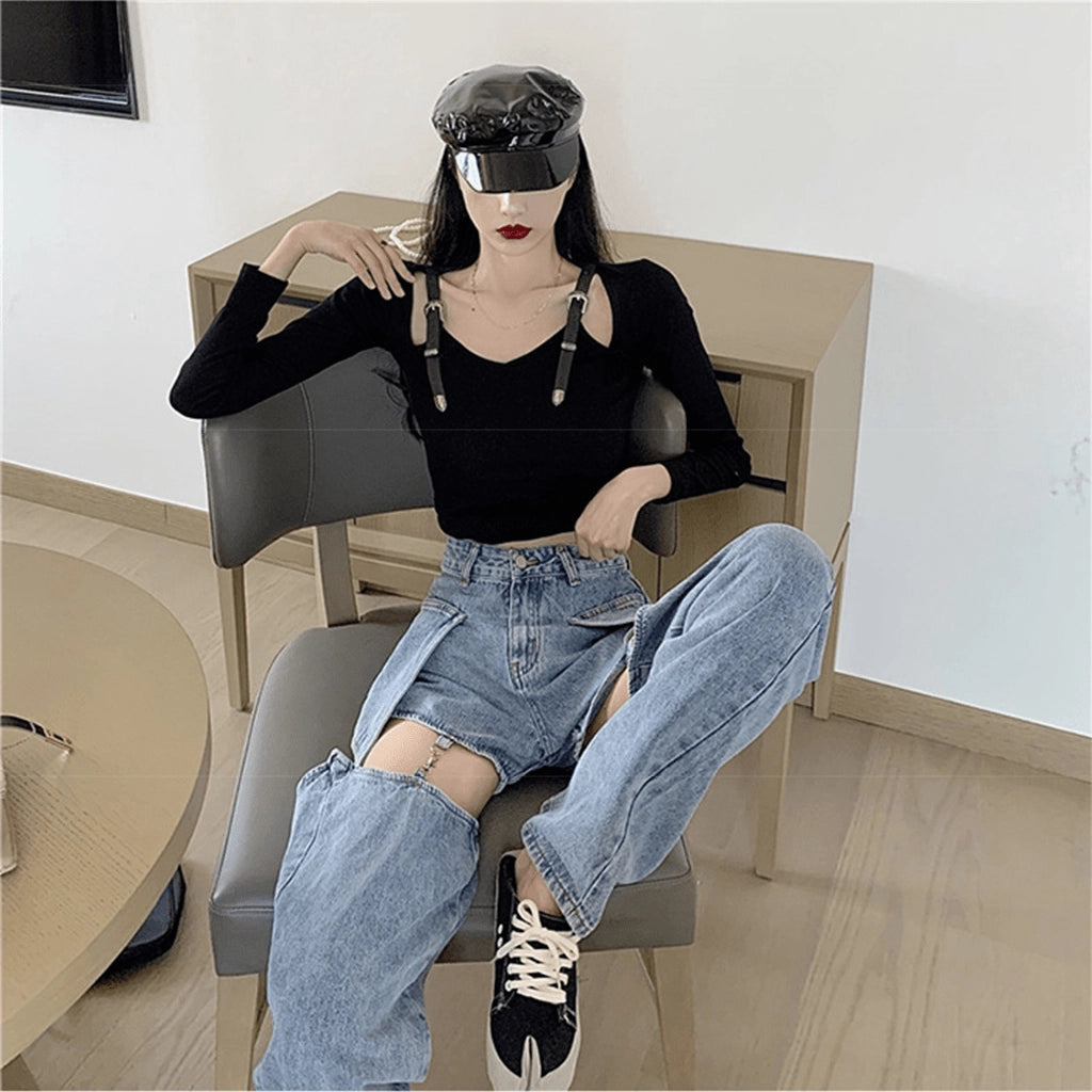 Detachable Denim Pants