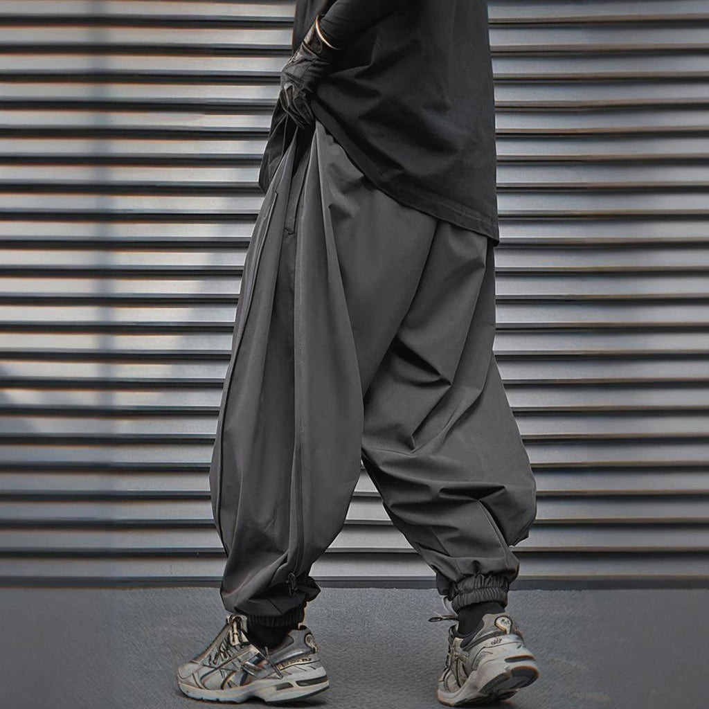 Futuristic Pants with Full-Length Zippers