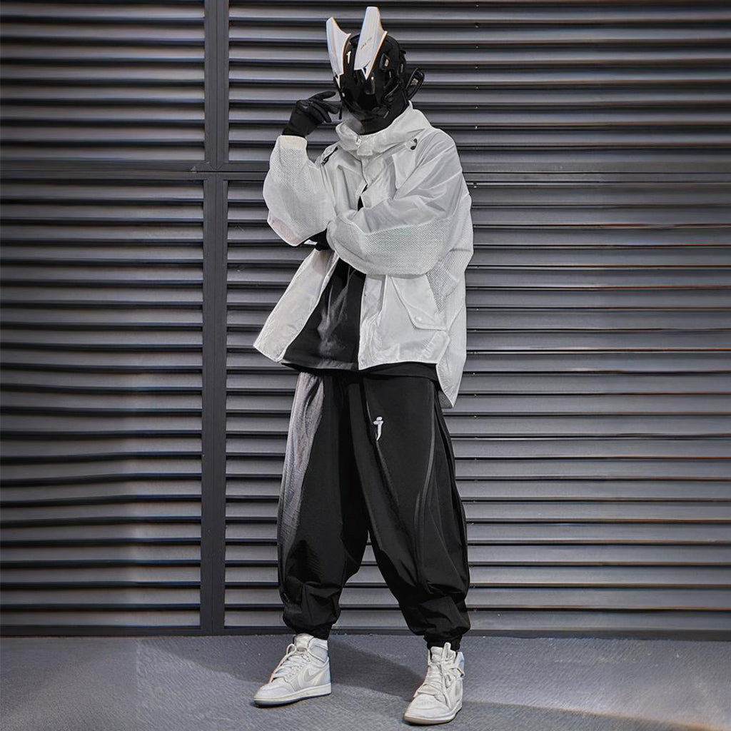 Futuristic Pants with Full-Length Zippers